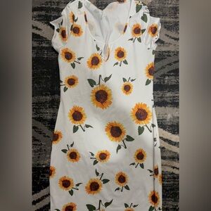 SHEIN Sunflower Print Dress